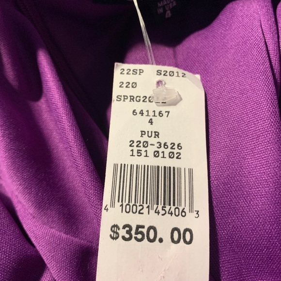 NWT Ruched purple dress size 4 - Picture 3 of 4